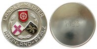 Schützen nach 1945 Teilnahmermedaille -- Rheinland - Pfalz - Landes-Meister 1993 (Gravur), ca. 50 MM -