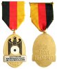 Schützen nach 1945 Teilnehmerplakette am Band -- Deutsche Meisterschaft 1992, für treue Mitarbeit, ca. 32 x 44,5 MM -