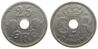 Dänemark 25 Öre KN Christian X -