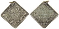 Wilhelm I. (1861-1888) tragbare Klippe Bronze versilbert Wilhelm I. (1861-1888) - zur Erinnerung an seinen 90. Geburtstag, Büste nach rechts / Mehrzeiler, ca. 25,2 MM -