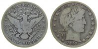 USA 1/2 Dollar Ag Barber -