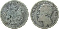 Schweden 1 Krone Ag Oscar II -
