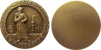 Ungarn Medaille Bronze Diosgyör - Eisenhütte, einseitig, Arbeiter vor Eisenhütte / Hochofen, Ausbeute, ca. 50 MM -