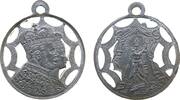 Wilhelm I. (1861-1888) tragbare Medaille Aluminium Wilhelm I. (1861-1888) - und seine Ehefrau Auguste, die gekrönten Büsten nach rechts / Germania mit Schwert , ca. 33,8 -