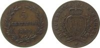 San Marino 5 Centesimi Ku Wappen, kleine Randfehler -