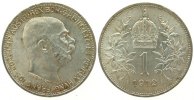 Österreich 1 Krone Ag Franz Joseph I,J383 -