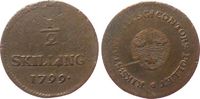 Schweden 1/2 Skilling Ku Gustav IV, Riksg Contors, Notmünze -