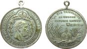 Wilhelm I. (1861-1888) tragbare Medaille Bronze versilbert Wilhelm I (1797-1888) - auf seinen Tod, Büste nach rechts / Kaiserkrone, ca. 28,4 MM -