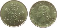 Italien 20 Lire AlBr Eichenblätter -