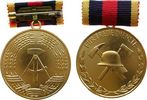 DDR Orden o.J. -- Feuerwehr - für 30 Jahre treue Dienste, ca. 32 MM UNC-