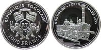Togo 1000 Francs Ag Lokomotive Adler, 1. Deutsche Eisenbahn Nürnberg/Fürth -