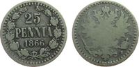 Finnland 25 Pennia Ag Alexander II. von Rußland (1855-1881), Sieg 31 -