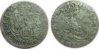 Polen 6 Gröscher Ag Johann Casimir (1649-1668), Bromberg, TT -