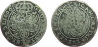 Polen 6 Gröscher Ag Johann Casimir (1649-1668), AT -