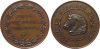 Frankreich Medaille Bronze Gesellschaft für Pferdesport - Société Hippique Francaise, Pferdekopf nach links / Mehrzeiler im Kranz über Datum: 188...