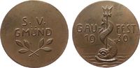 Österreich Medaille Bronze Sportverein Gmünd - Gaufest 1930, ca. 38,2 MM -