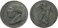 Reformation / Religion Medaille 1917 Zink Luther Martin (1483-1546) - auf die 400-Jahrfeier der Reformation, Büste nach links / Erzengel Michael ...