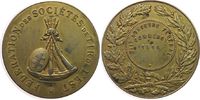 Frankreich Medaille Silber vergoldet Commergy (Lothringen) - auf das VII. Schützenfest, Fédération des Sociétés de Tir de L'Est, Wappen neben einem -