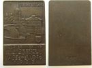 Tiere Plakette Bronze Frankfurt - Hundeausstellung, zur Erinnerung an die erste Welthundeausstellung 1935, einseitig, v. Wiedemann, ca. 42 x 65 -