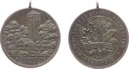 vor 1914 tragbare Medaille -- Schwäbisch Albvereins - 25 jähriges Jubiläum, Rossbergturm, v. Mayer und Wilhelm Stuttgart, ca. 28,6 MM -