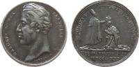 Frankreich Miniaturmedaille 1825 Silber Charles X (1824-30) - auf seine Krönung, durch den Erzbischhof von Reims, Büste nach links / Krönungsszen...