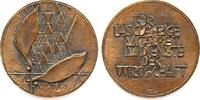 Gelegenheitsmedaillen Verdienstmedaille o.J. Bronzeguß für langjährige Dienste in der Deutschen Wirtschaft, unsigniert, 103 MM vz