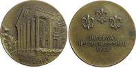 Tiere Medaille helle Bronze Wiesbaden - auf die Internationale Hetzhundeschau, Gebäude / Mehrzeiler, ca. 45,2 MM -