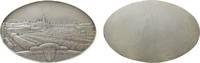 Österreich ovale Plakette Bronze versilbert Wien - 5ter Deutscher Münzforschertag, Ansicht der Ringstraße und das Münzkabinett, einseitig, v. Hartig, ca. -