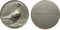 Tiere Medaille Silber Brieftaube - 1958 - 380 KM - Sutor u. Sohn, ca. 34 MM, ca. 21,5 Gramm, mattiert -