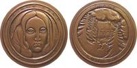 Frankreich Medaille Bronze Sand George (1804-1876) - französische Schriftstellerin, eigendlich: Amantine Aurore Lucile Dupin de Francueil, Büste von -