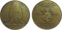 Frankreich Medaille Bronze Compagnie des Messageries Maritimes - auf den 100. Jahrestag, Raddampfer vor Schiffsbug / Mehrzeiler und Wappen, v. Lavri -