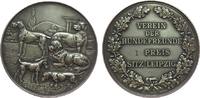 Tiere Medaille Bronze versilbert Leipzig - Verein der Hundefreunde, I. Preis, div. Hunderassen / Mehrzeiler, v. Oertel, ca. 50,4 MM -