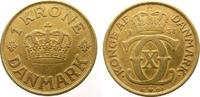Dänemark 1 Krone AlBr Christian X -