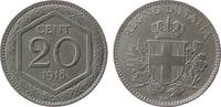 Italien 20 Centesimi Ni Victor Emanuel III, deutliche Überprägung -