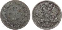 Finnland 25 Pennia Ag Alexander III. von Rußland -