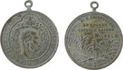 Wilhelm I. (1861-1888) tragbare Medaille Bronze versilbert Wilhelm I (1797-1888) - auf seinen Tod, Büste nach rechts / Kaiserkrone, ca. 28,4 MM -