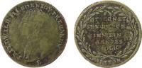 vor 1914 Jeton Messing Friedrich III - gesegnet sey durch Ihn ein ganzes Volk, Signatur: L, ca. 25,8 MM -