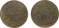 Niederlande Medaille 1885 Bronze Antwerpen (Anvers) - auf die Universalausstellung, Exposition Universelle dAnvers, Eingang zur Ausstellungshalle...