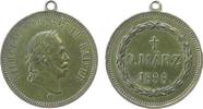 Wilhelm I. (1861-1888) tragbare Medaille Bronze Wilhelm I. (1797-1888) - auf seinen Tod, Büste nach rechts / Mehrzeiler, ca. 24 MM -
