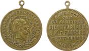 Wilhelm I. (1861-1888) tragbare Medaille Bronze Wilhelm I. (1797-1888) - auf sein 80jähriges Dienstjubiläum, Büste nach rechts / Mehrzeiler, ca. 28 MM -