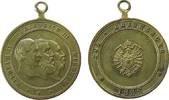vor 1914 tragbare Medaille Bronze Dreikaiserjahr, Büsten Wilhelm I - Friedrich III und Wilhelm II nach rechts / Reichsadler, ca. 28 MM -
