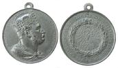 Wilhelm I. (1861-1888) Medaille Zinn Wilhelm I (1797-1888) - auf seinen 90. Geburtstag, Brustbild mit Kaiserkrone nach rechts / Reichsadler im Kranz, v. Drentwt -