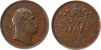 Wilhelm I. (1861-1888) Medaille Bronze Wilhelm I (1797-1888) - auf seinen 90. Geburtstag, Büste mit Lorbeerkranz nach rechts / Initiale, unsigniert, ca. 34,3 MM -