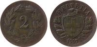 Schweiz 2 Rappen 1907 Br HMZ 1213 ss