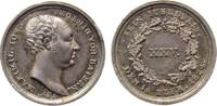 vor 1914 Miniaturmedaille Silber Maximilian I. (IV.) Joseph (1799-1825) - auf sein 25. Regierungsjubiläum, Bayern, Büste nach rechts / XXV im Kranz, v. Ne -
