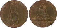 vor 1914 Medaille Bronze Völkerschlachtdenkmal - des deutschen Patriotenbundes zur 100 Jahrfeier des Völkerschlachtdenkmals, Leipzig, Denkmal / Ri -