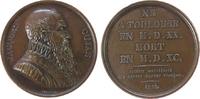 Frankreich Suitenmedaille 1821 Bronze Cujas Jacques (1520-1590) - französischer Jurist, Büste nach rechts / Mehrzeiler, v. Pingret, ca. 41 MM, au...