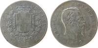 Italien 5 Lire Ag Emanuel II, M (Mailand) -