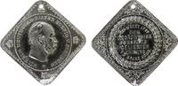 Wilhelm I. (1861-1888) tragbare Klippe Zinn vernickelt (?) Wilhelm I (1861-1888) - dem Gedächnis unseres geliebten Kaisers, Büste nach rechts / Mehrzeiler, ca. 26,8 MM -
