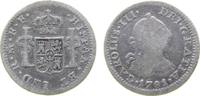 Mexiko 1/2 Real Ag Carlos III von Spanien, Mexiko - F.F. -